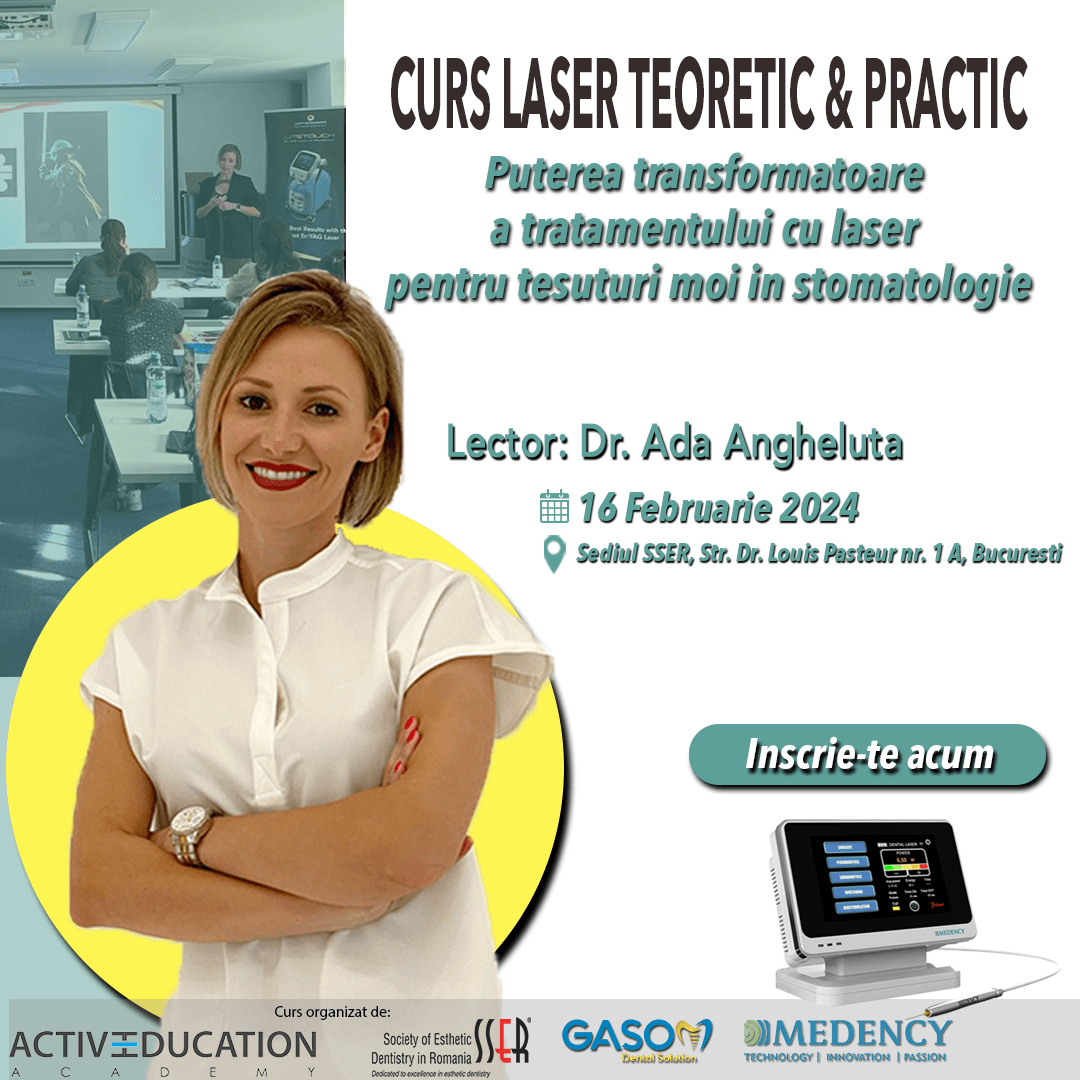 CURS TEORETIC SI PRACTIC Puterea transformatoare a tratamentului cu laser pentru tesuturi moi in stomatologie