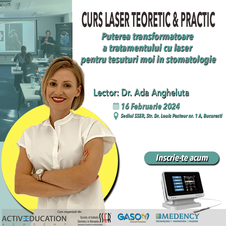 CURS TEORETIC SI PRACTIC Puterea transformatoare a tratamentului cu laser pentru tesuturi moi in stomatologie