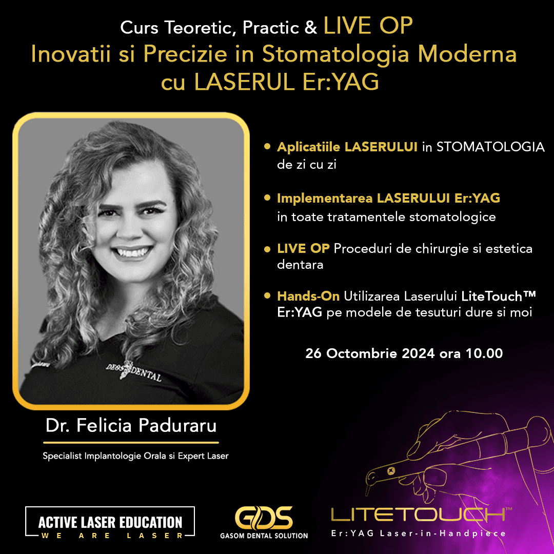 Inovatii si Precizie in Stomatologia Moderna cu LASERUL Er:YAG  Live OP