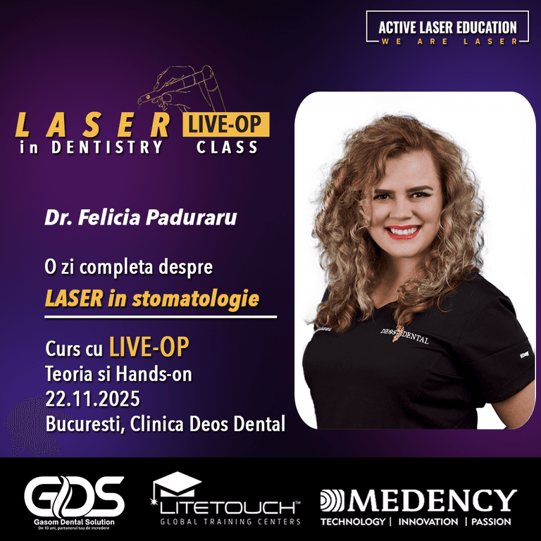 Inovatii si Precizie in Stomatologia Moderna cu LASERUL Er:YAG Live OP